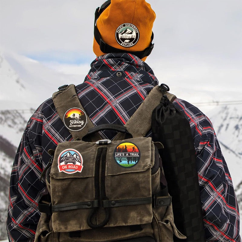 Mountain Hiker Patches (Iron-On)