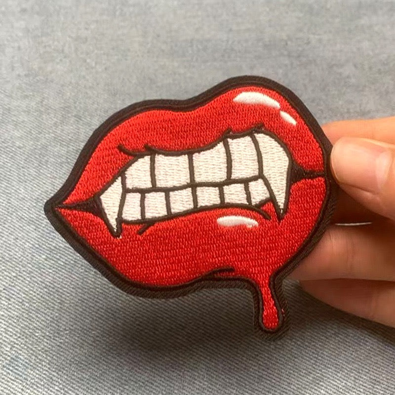 Red Lips Patches (Iron-On)