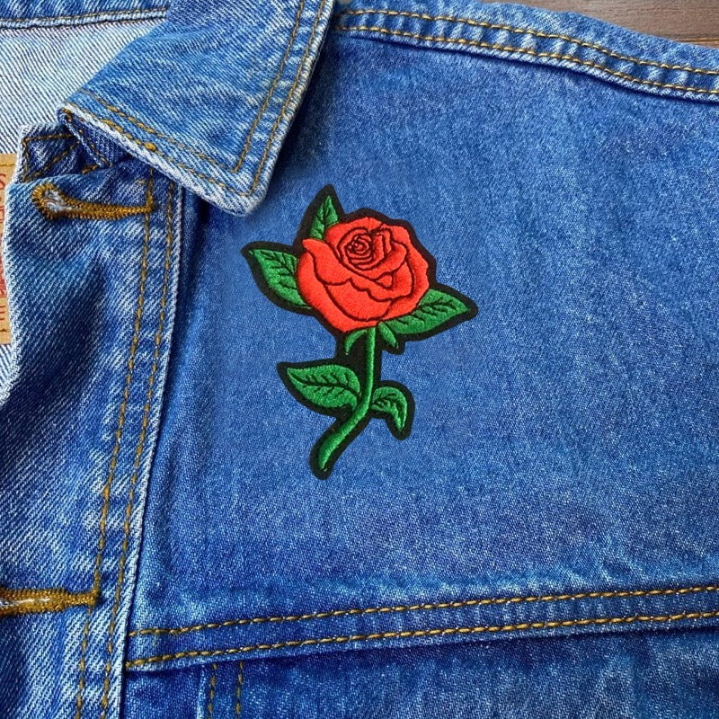 Red Rose Patches (Iron-On)