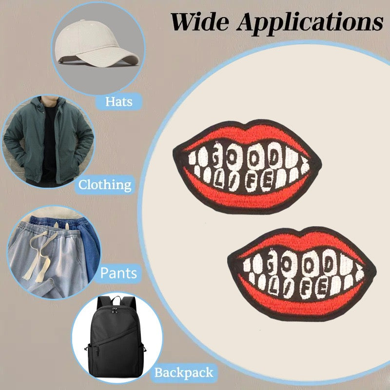Red Lips Patches (Iron-On)
