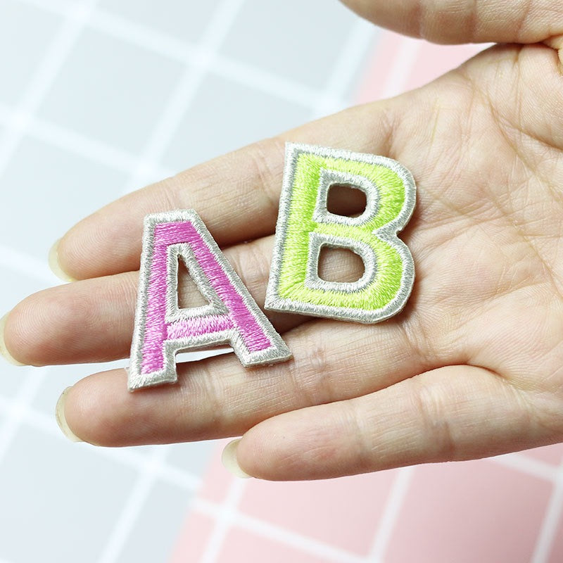 Minimalist Alphabet  Patches(Stick-On)