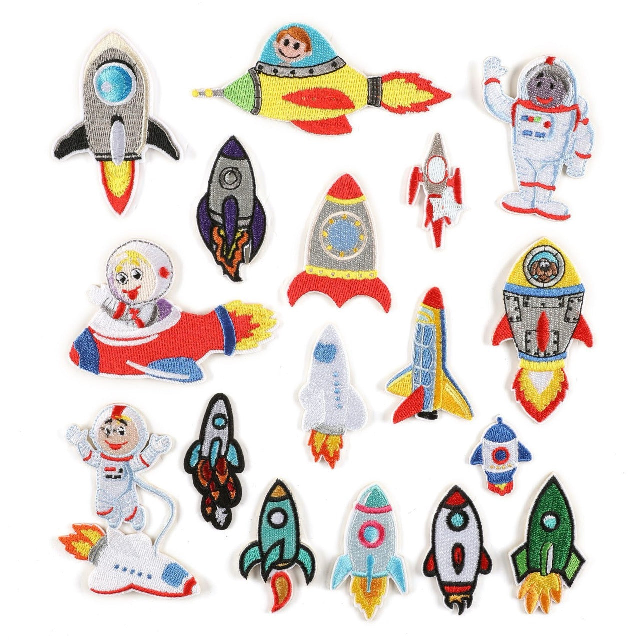 Rocket Embroidered Patches ② - Multiple Designs Available - CheerCove