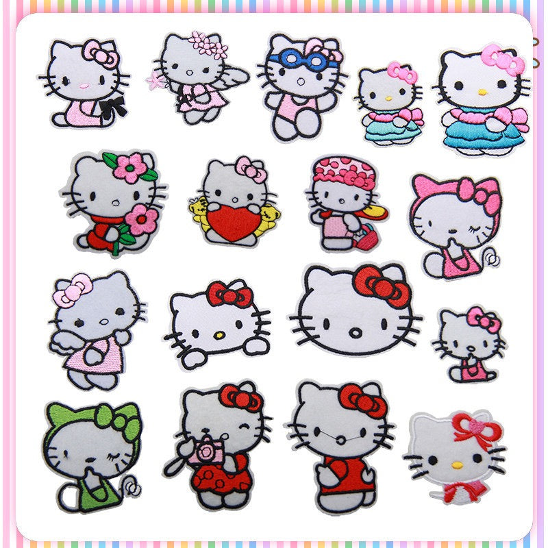 Pink & Cute Kitty Patches (Stick-On)