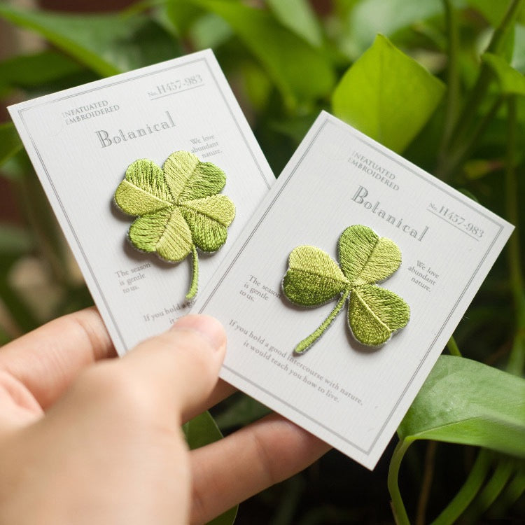 Lucky Four-Leaf Clover Embroidered Patches - Multiple Designs Available - CheerCove