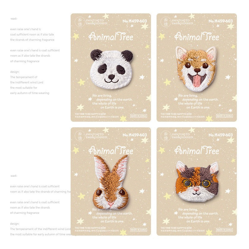 Lovely Animals Patches (Iron-On)