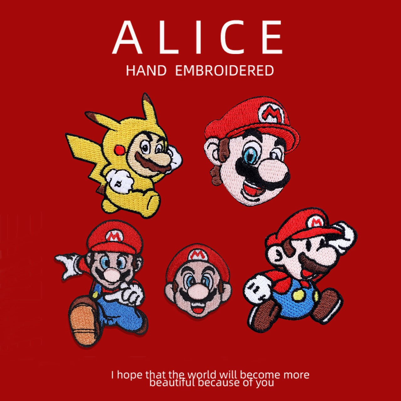 Retro Plumber Hero Patches(Stick-On)