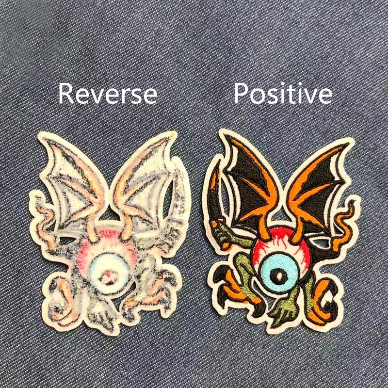 Big-Eyed Monster Patches (Iron-On)