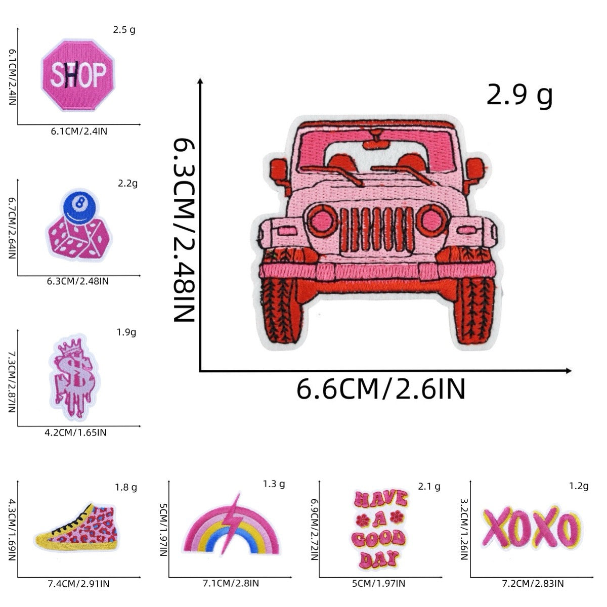 Pink Dreamscape ① Patches (Iron-On)