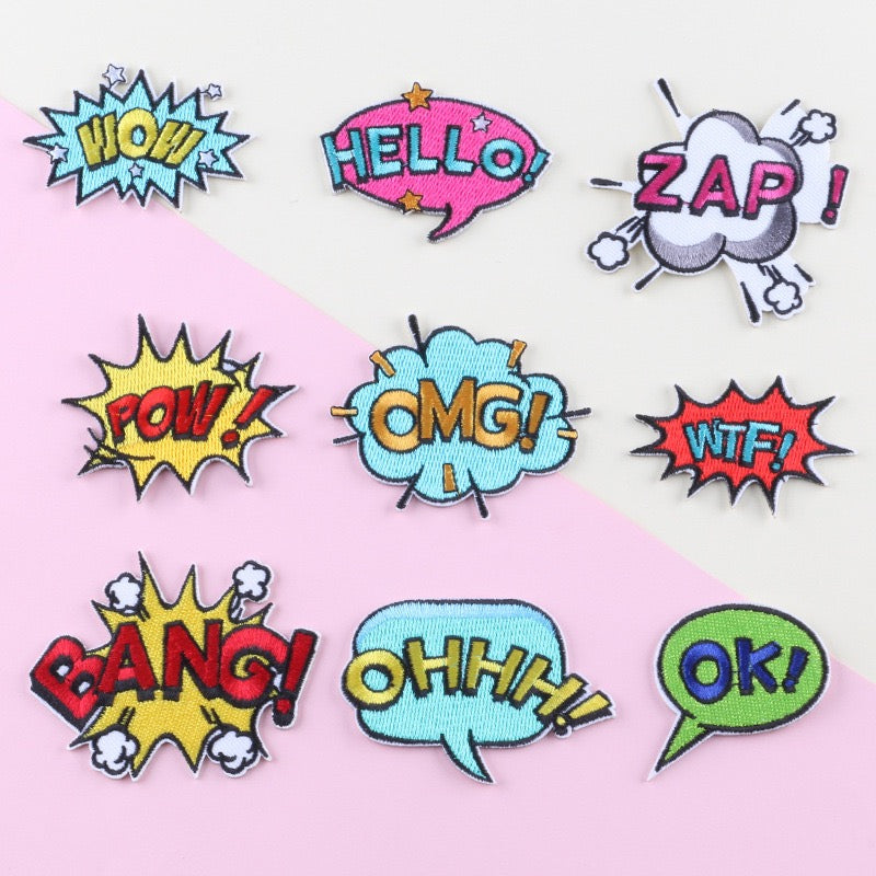 Sassy Phrases Embroidered Patches - Multiple Designs Available - CheerCove