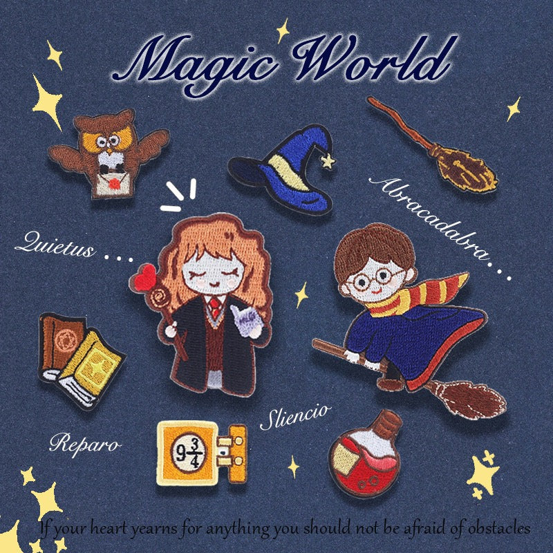 Magic World Embroidered Patches - Multiple Designs Available - CheerCove