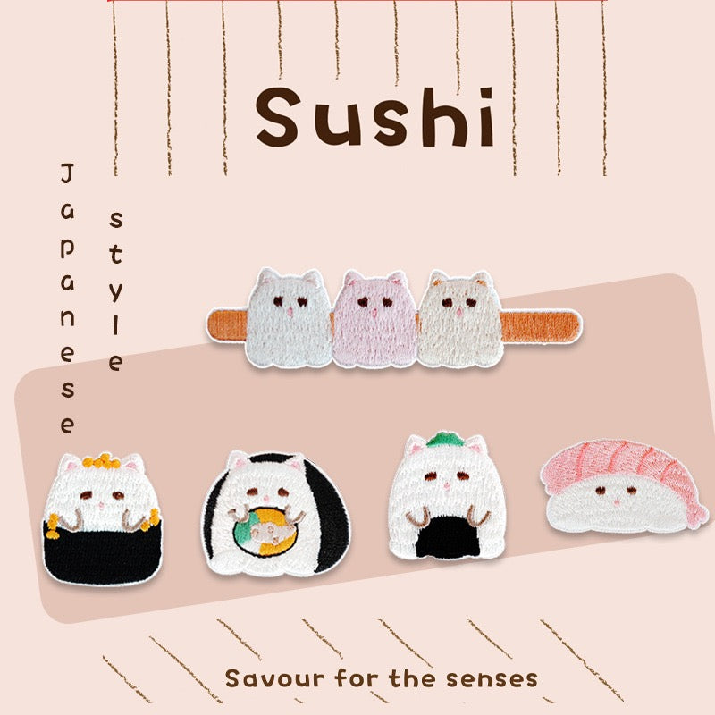 Sushi Embroidered Patches - Multiple Designs Available - CheerCove