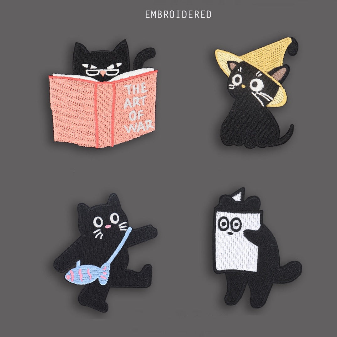 Student Days Cat Patches(Stick-On)