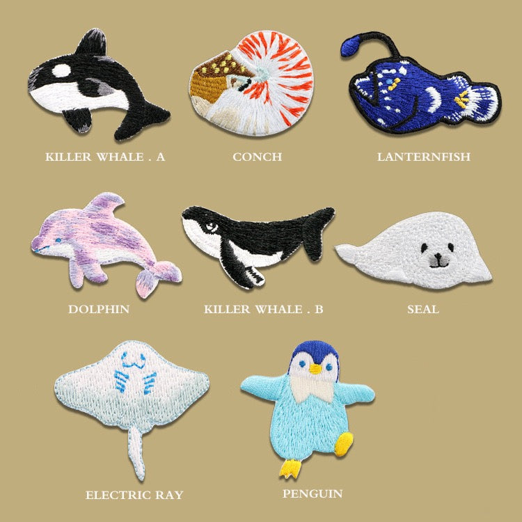 Marine Creatures Patches(Stick-On)