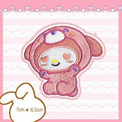 Pink Blossom Bunny Patches (Stick-On)