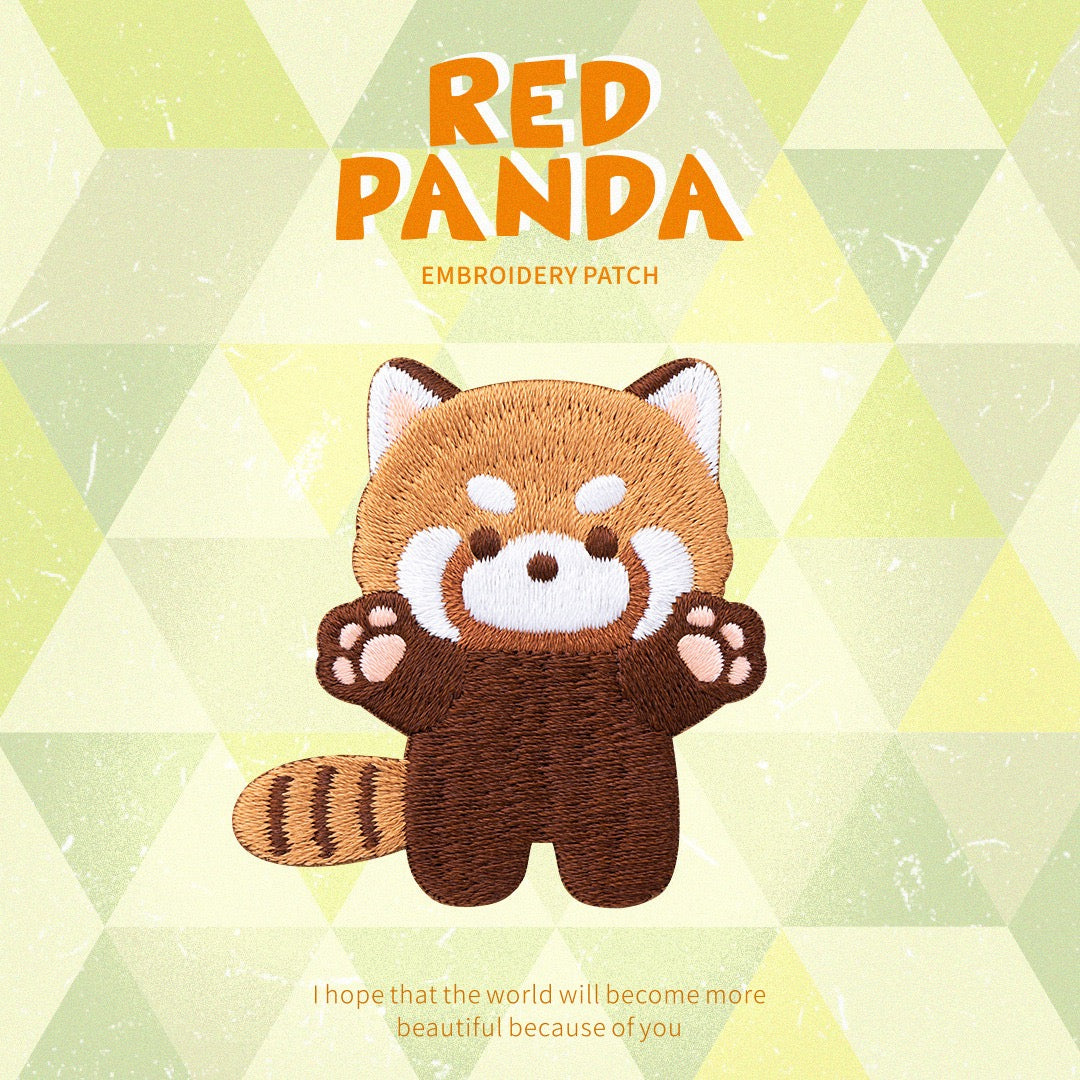 Cute Red Panda Embroidered Patches - Multiple Designs Available - CheerCove