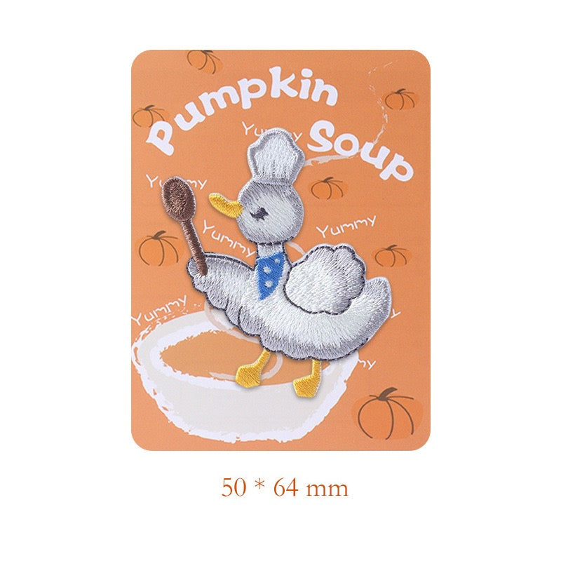 Pumpkin Soup Embroidered Patches - Multiple Designs Available - CheerCove