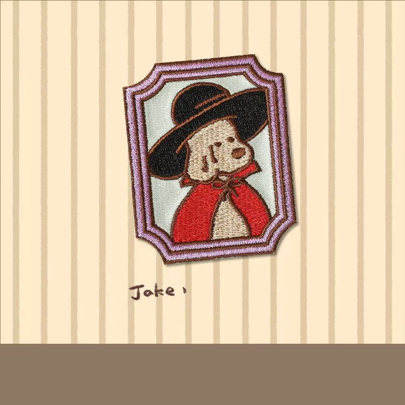 Pets in Art Style Patches(Stick-On)