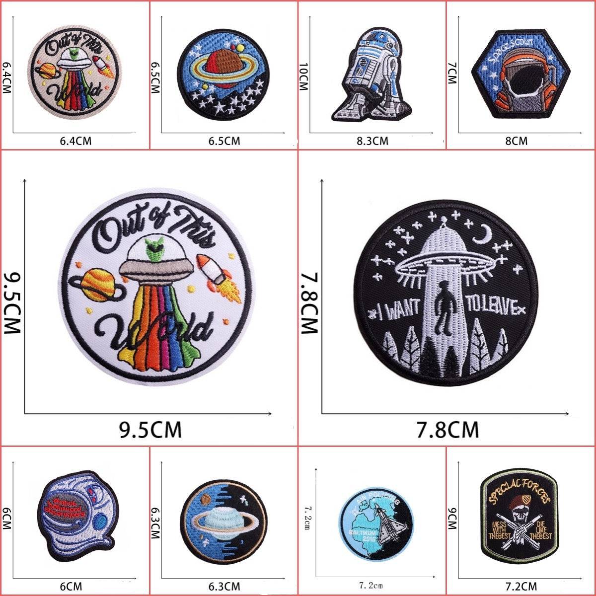 Space Exploration ② Patches (Iron-On)