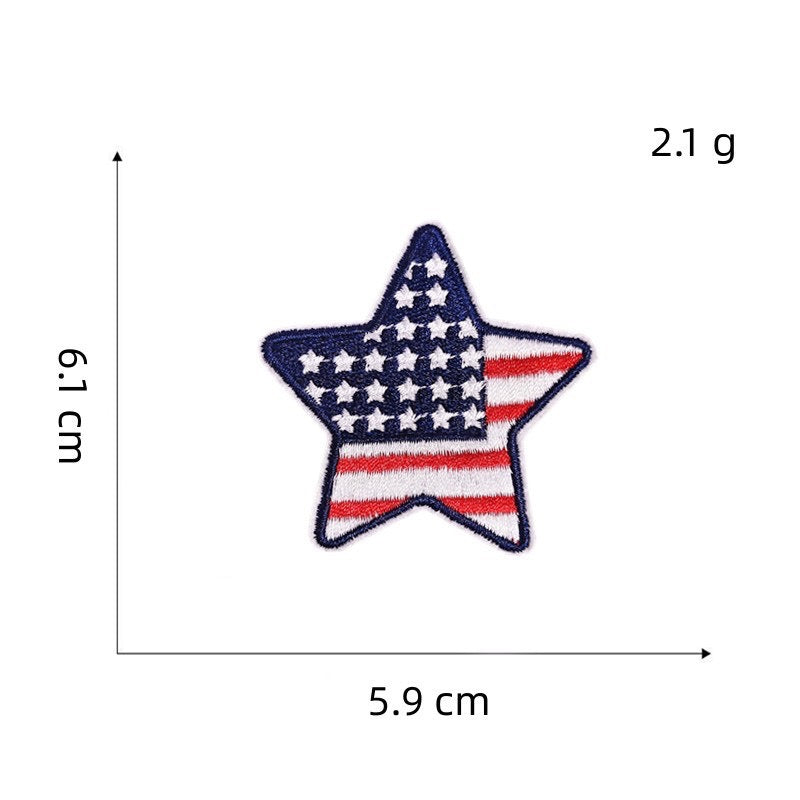 Stars & Stripes ② Patches (Iron-On)