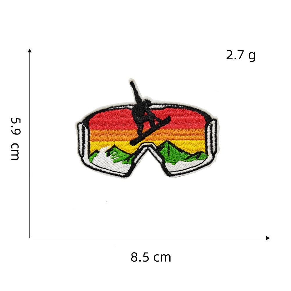 Retro Adventure Patches (Iron-On)