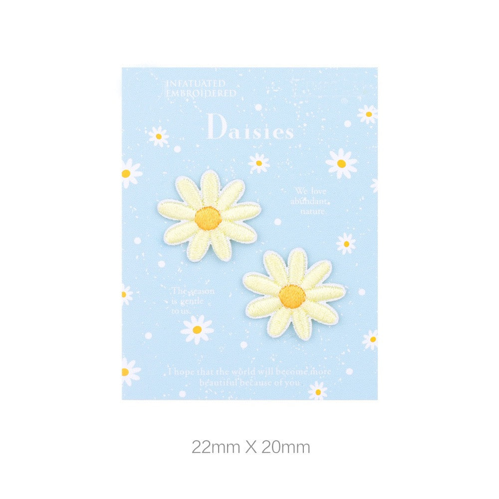 Daisies Embroidered Patches - Multiple Designs Available - CheerCove