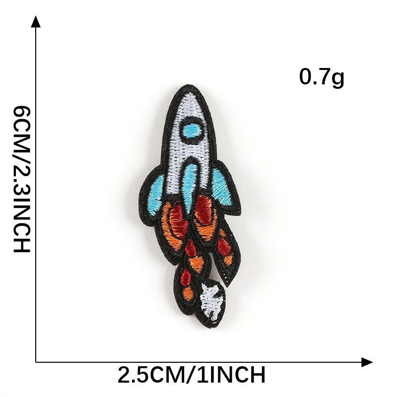 Rocket Embroidered Patches ② - Multiple Designs Available - CheerCove