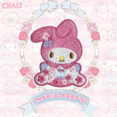 Pink Blossom Bunny Patches (Stick-On)