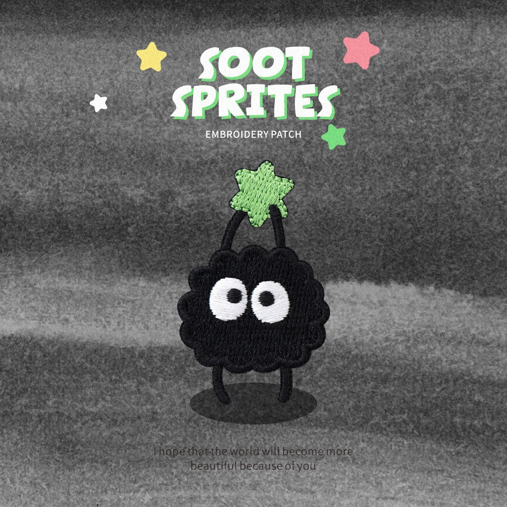 Soot Sprites Embroidered Patches - Multiple Designs Available - CheerCove