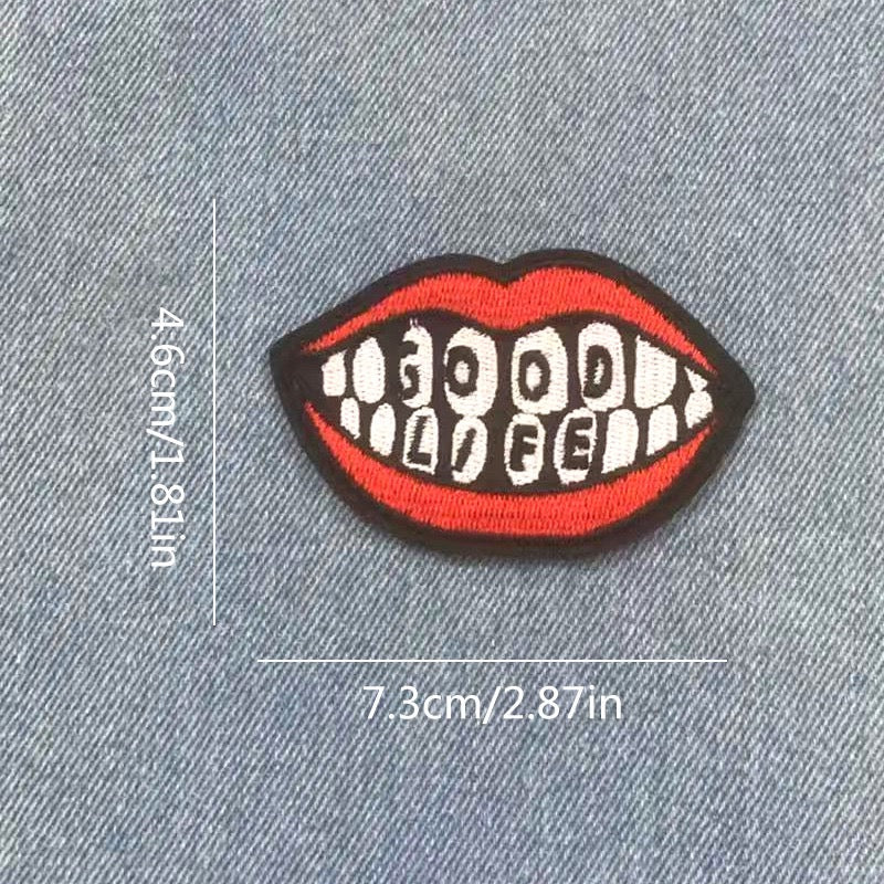 Red Lips Patches (Iron-On)