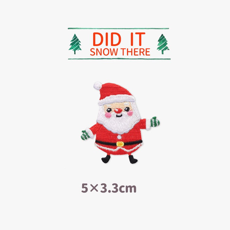 Santa Claus Patches(Stick-On)