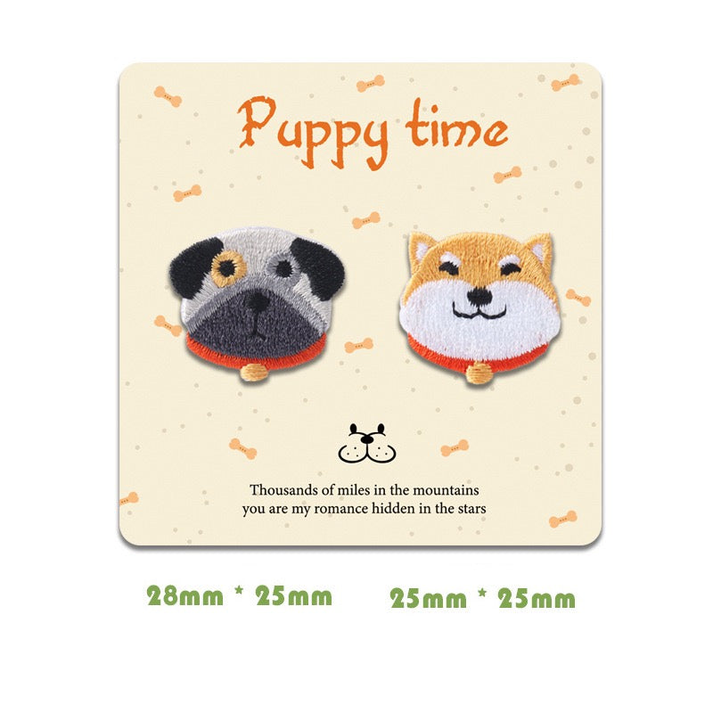 Puppy Time Embroidered Patches - Multiple Designs Available - CheerCove
