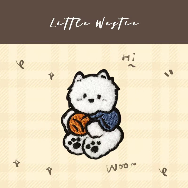 Westie Dog Patches(Stick-On)