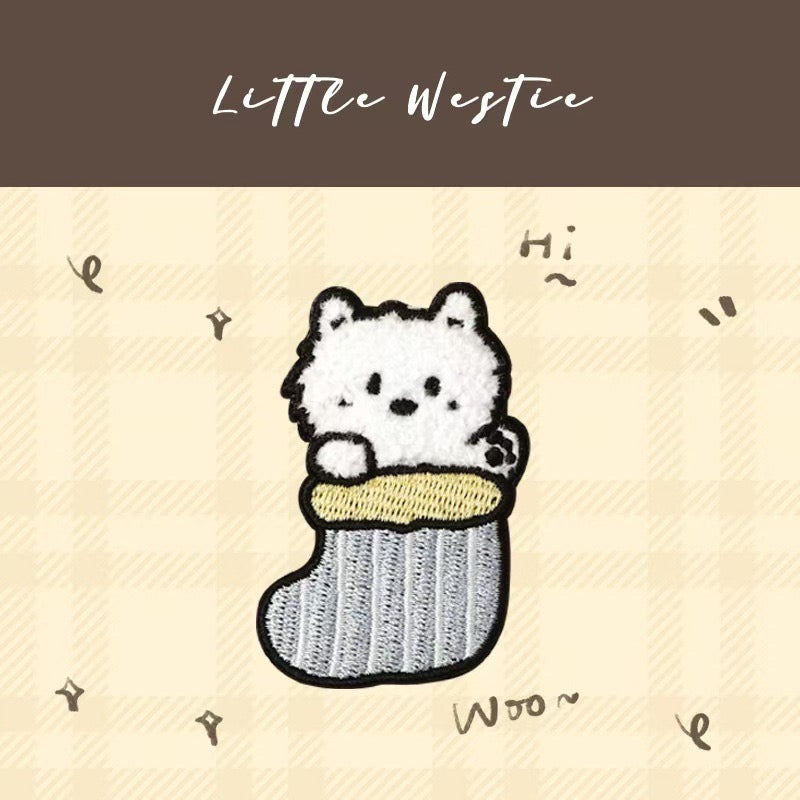 Westie Dog Patches(Stick-On)