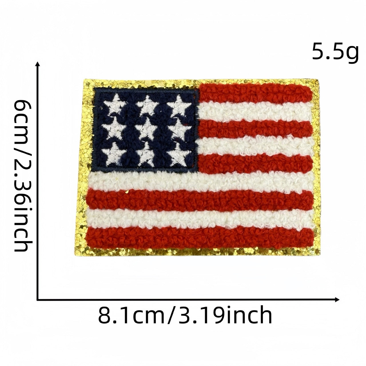 Stars & Stripes ① Patches (Iron-On)