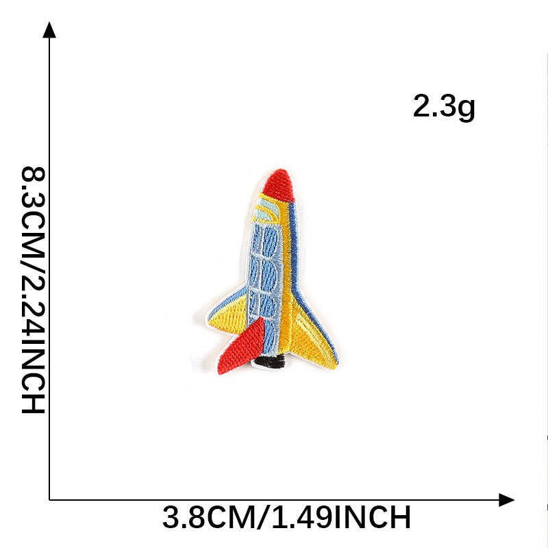 Rocket Embroidered Patches ② - Multiple Designs Available - CheerCove