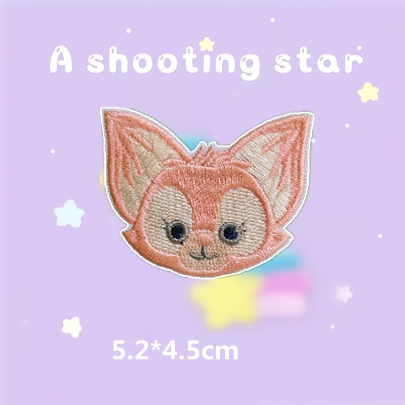 Pink Fox Patches(Stick-On)