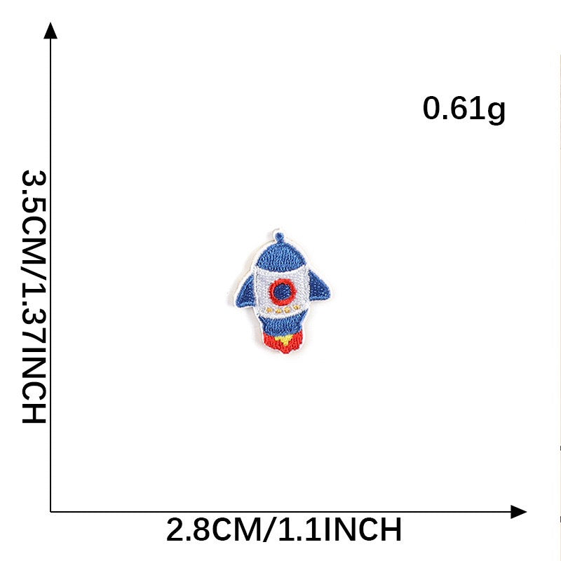 Rocket Embroidered Patches ① - Multiple Designs Available - CheerCove
