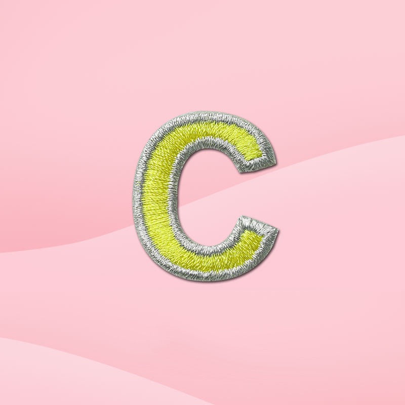 Minimalist Alphabet  Patches(Stick-On)