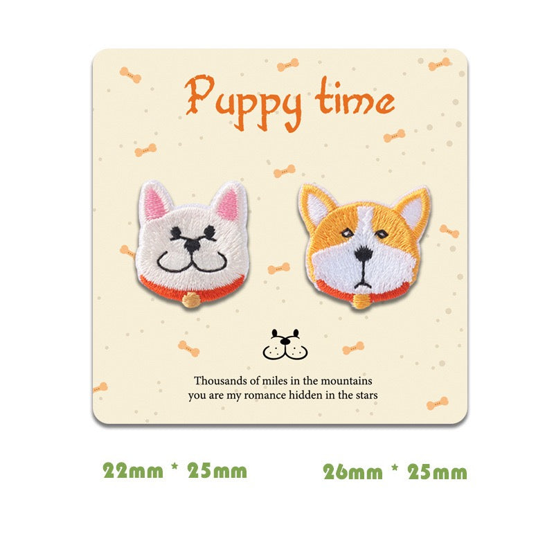 Puppy Time Embroidered Patches - Multiple Designs Available - CheerCove