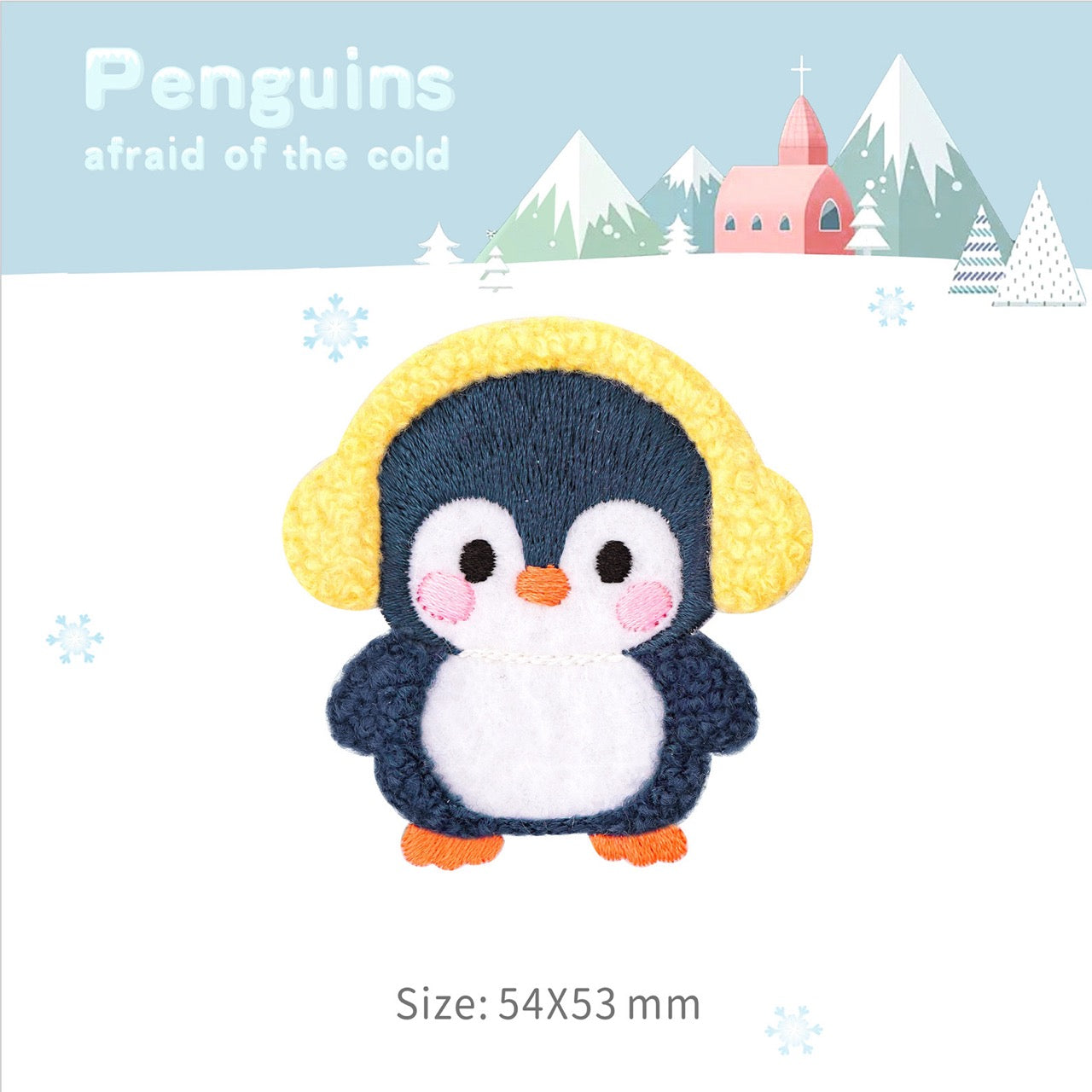 Penguin Embroidered Patches - Multiple Designs Available - CheerCove