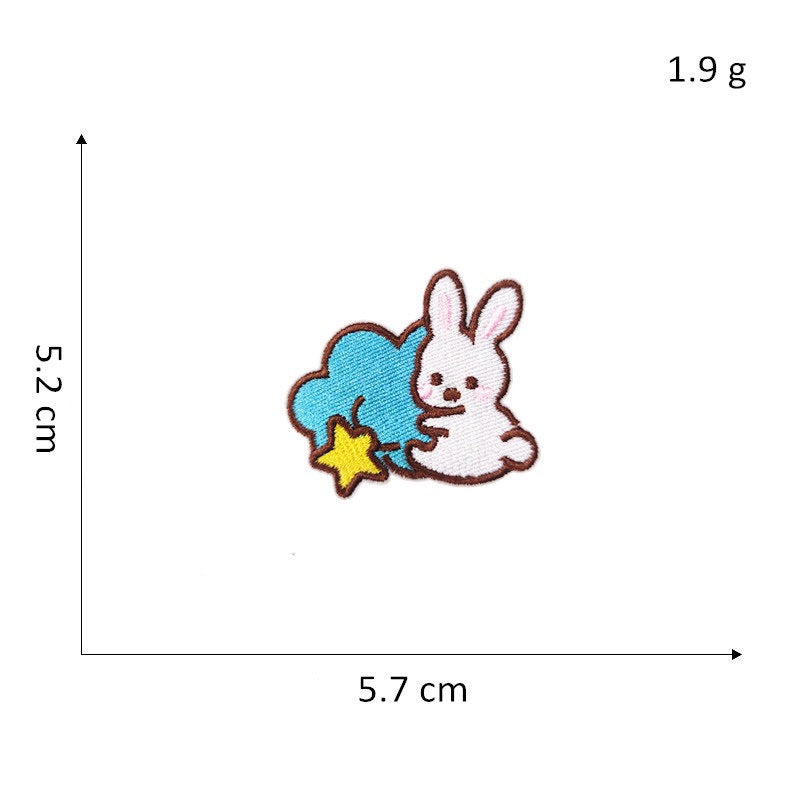 Moon with Clouds Planet Embroidered Patches - Multiple Designs Available - CheerCove