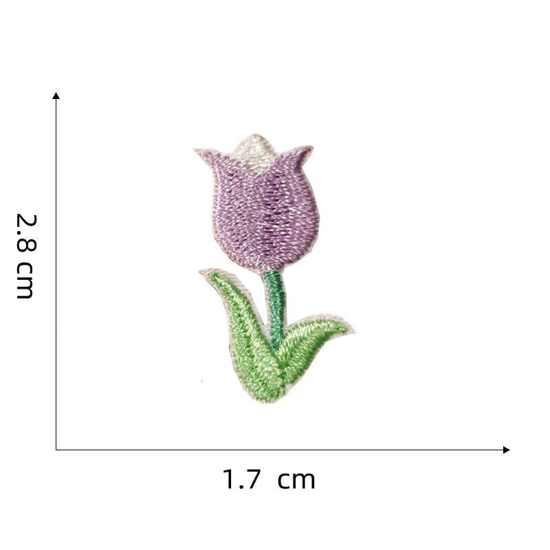 Tulip Embroidered Patches - Multiple Designs Available - CheerCove