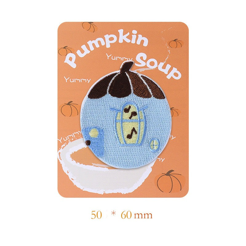 Pumpkin Soup Embroidered Patches - Multiple Designs Available - CheerCove