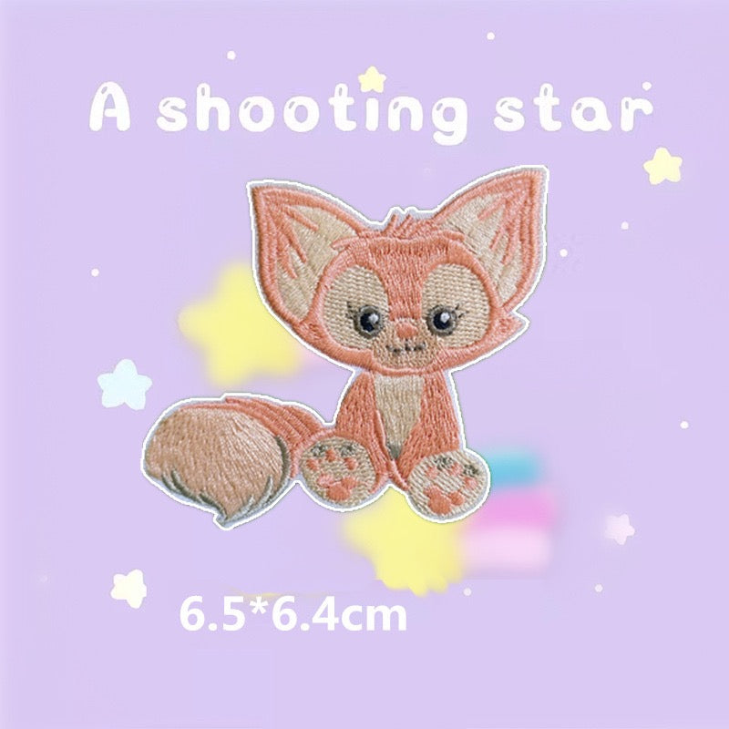 Pink Fox Patches(Stick-On)