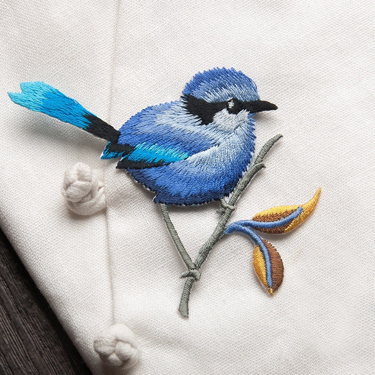 Vibrant Bird Patches (Iron-On)