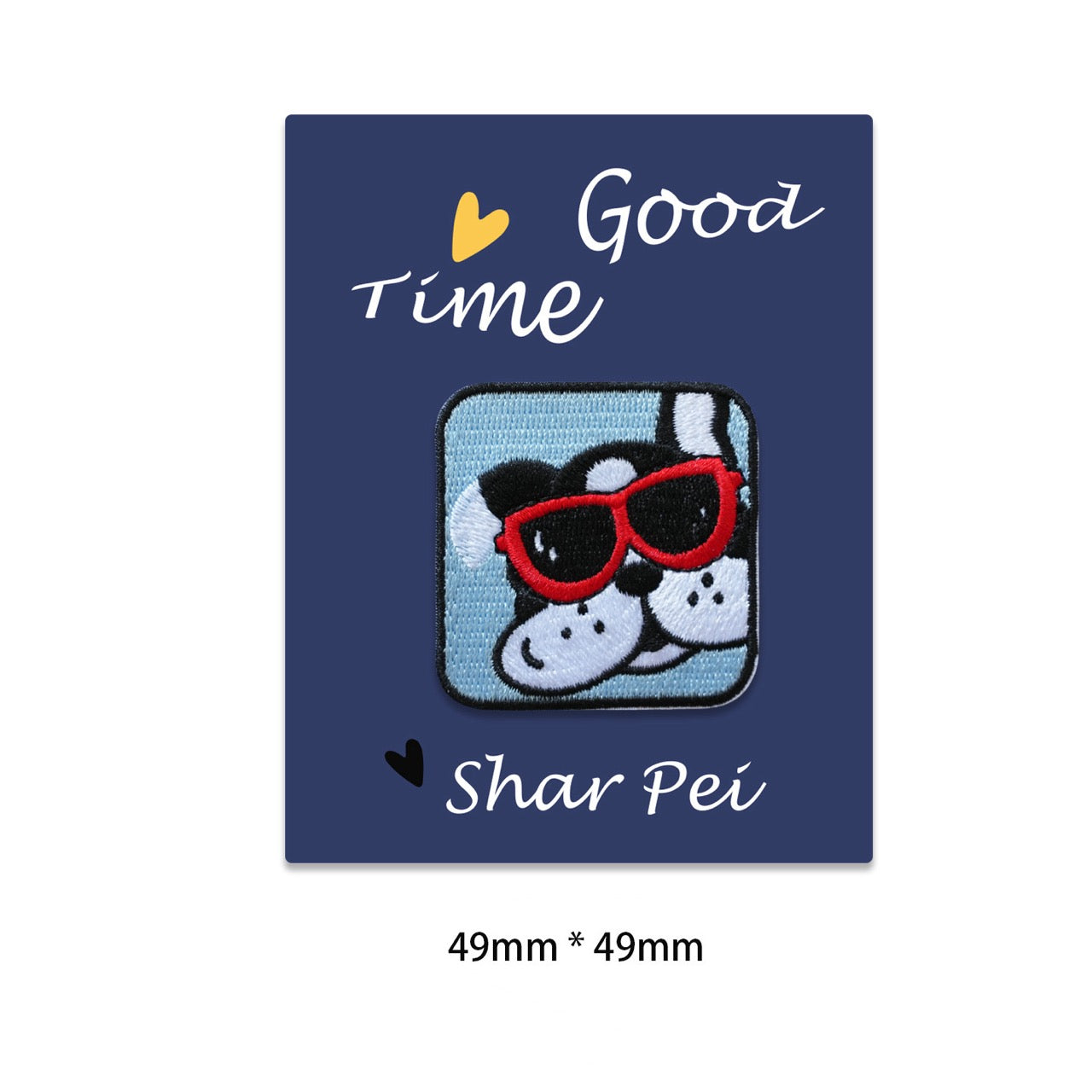 Wrinkly Shar-Pei Embroidered Patches - Multiple Designs Available - CheerCove