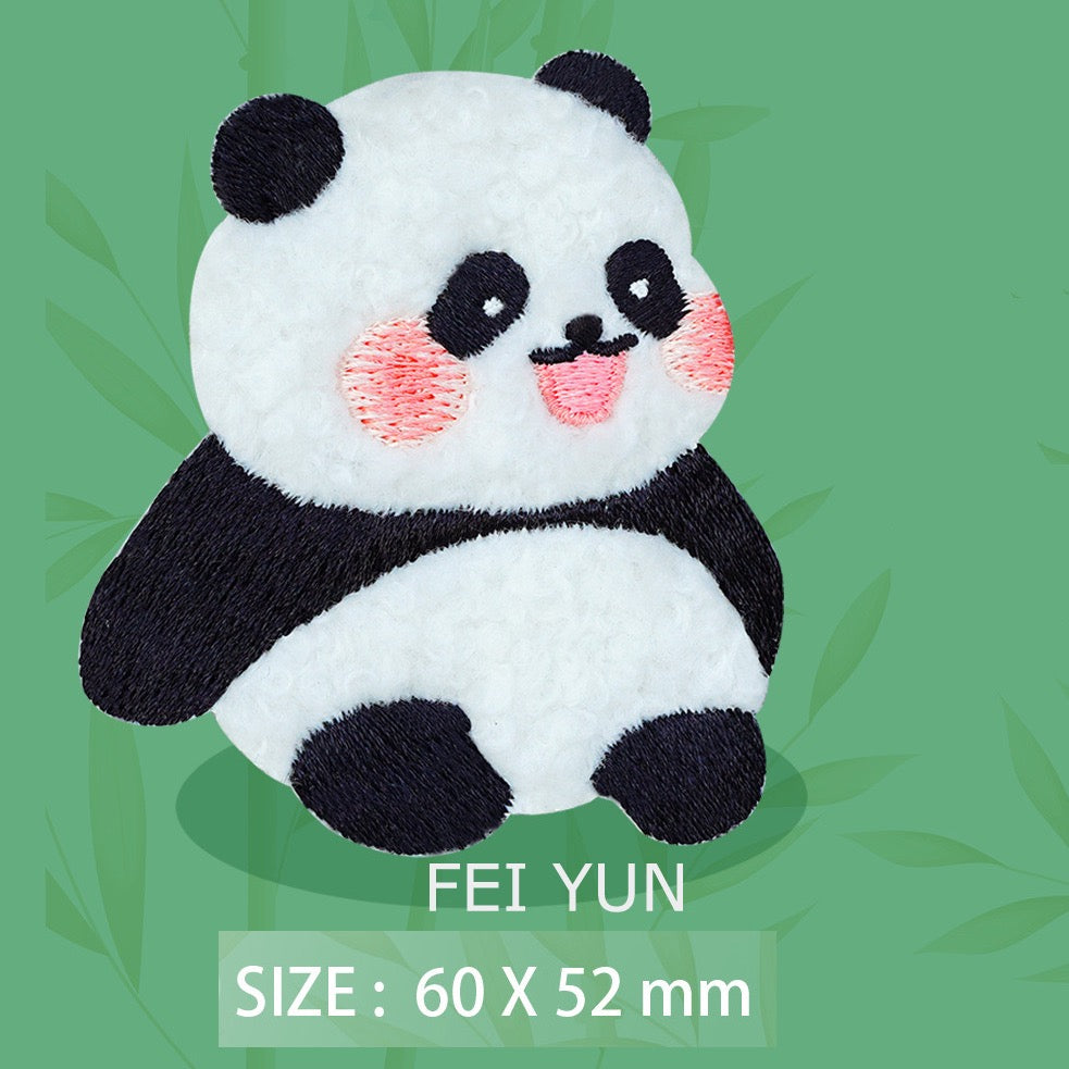 Popular Panda Embroidered Patches - Multiple Designs Available - CheerCove