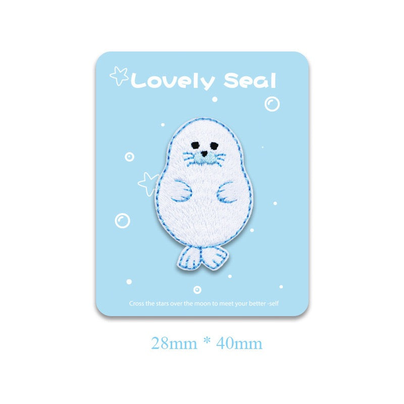 Lovely Seal Embroidered Patches - Multiple Designs Available - CheerCove