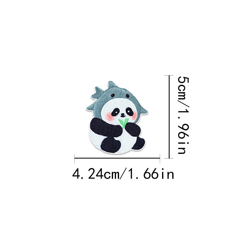 Panda in Hat Embroidered Patches - Multiple Designs Available - CheerCove