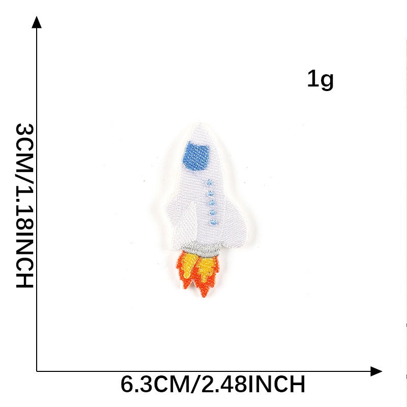 Rocket Embroidered Patches ② - Multiple Designs Available - CheerCove